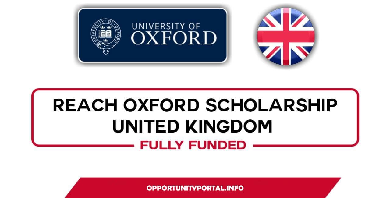 Reach Oxford UK Scholarship 2025 (Fully Funded) Opportunity Desk Africa